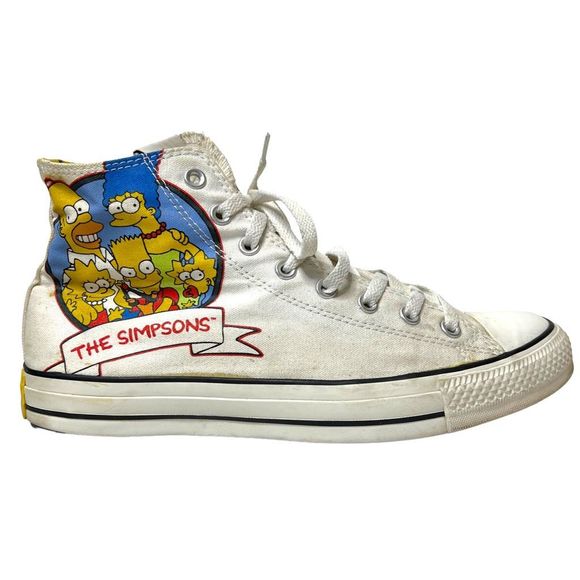 The Simpsons x Converse All Star Graphic 25 Years Hi-top Sneakers Size Men’s 11 - Picture 3 of 11